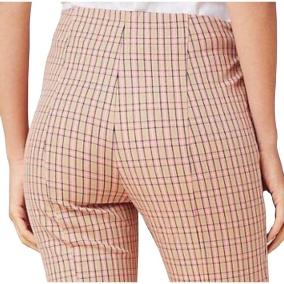 Anthropologie Plaid Essential Trousers size 4 - Picture 6 of 13